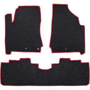Car Floor Mat Rubber Custom Fit for Cadillac SRX 2019 2018 2017 2016 2015 2014 2013 2012 2011 2010 Full Black Auto Floor Liners All Weather Heavy Duty Odorless