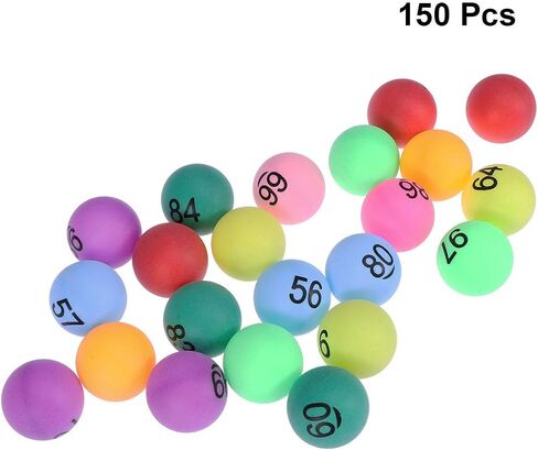 Balls Assorted Color 1 to 150 Numbered Table Tennis Balls for Game Party 150 Pieces in Saudi Arabia