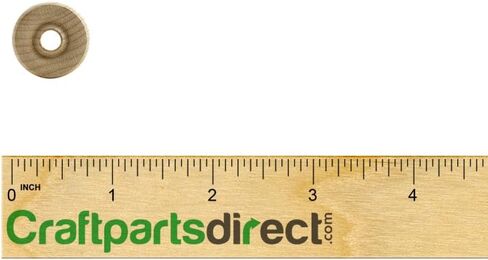 عجلة ألعاب خشبية صغيرة مقاس 3/4 بوصة، وسمك 3/16 بوصة - فتحة 3/16 بوصة - من CraftpartsDirect.com | 50 حزمة in Kuwait