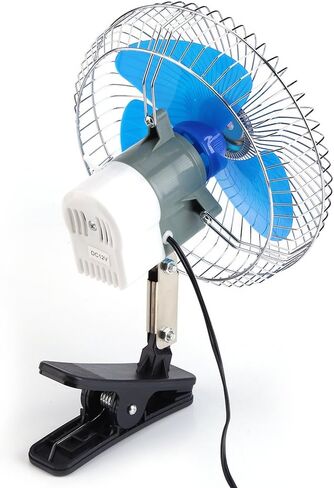 fo sa Car Oscillating Fan,Vehicle mounted Swing Fan,Car Portable Mini Fan, Small 180 Degree Rotating Adjustable Vehicle Clip On Cooling Oscillating Fan,12V 25W,22CM,1.4M,55.12inch in Saudi Arabia