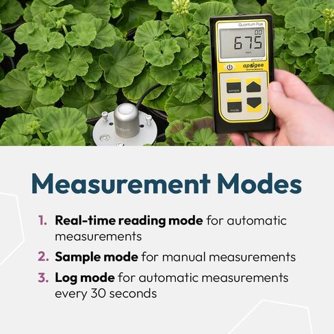 MQ-610: 400-750 nm ePAR Quantum Meter Bundle w/AM-330 Telescopic Sensor Wand - Meter for Extended Range LED Greenhouse Grow Lights, Sunlight, and Plant Care in Saudi Arabia