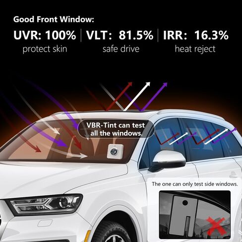 Tint Meter,Visible Transmit Light Rate(400-700nm),Rejection Rate of UVA(365-400nm) and Solar Power(>1000nm).W/m² of RGB in Kuwait