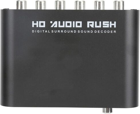5.1CH DTS Dolby Converter 4K Audio Extractor Audio Decoder Audio Converter Digital Audio Converter Output Coax Optical to Analog Audio for HomeConcert HallCinema (المضيف + USB + الألياف الضوئية) in Kuwait