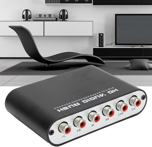 5.1CH DTS Dolby Converter 4K Audio Extractor Audio Decoder Audio Converter Digital Audio Converter Output Coax Optical to Analog Audio for HomeConcert HallCinema (المضيف + USB + الألياف الضوئية) in Kuwait
