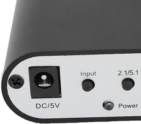 5.1CH DTS Dolby Converter 4K Audio Extractor Audio Decoder Audio Converter Digital Audio Converter Output Coax Optical to Analog Audio for HomeConcert HallCinema (المضيف + USB + الألياف الضوئية) in Kuwait