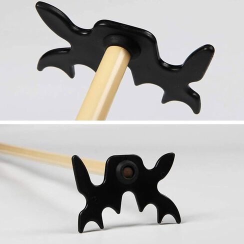 Yocimango-Rugged Bridge Head Antlers Pool Cue/Wear Resistant Moosehead Bridge Head Slip-on/Bridge Head Billiard Pool Cue Stick Plastic（Black-2pcs in Saudi Arabia