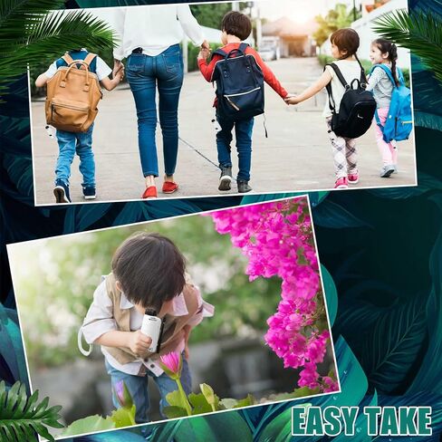 Tellegloww 2 حزمة مجهر جيب 60x-120x LED مجهر صغير مضاء للأطفال نطاق صغير محمول للأطفال مع 50 قطعة شرائح فارغة للتعليم المدرسي والتعلم والاستكشاف، أبيض in Kuwait