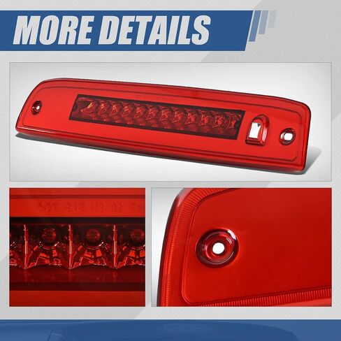 Auto Dynasty LED Black Housing 3rd Third Tail High Mount Brake Light Lamp Compatible with Ford Expedition Navigator 03-16 in Saudi Arabia