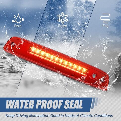 Auto Dynasty LED Black Housing 3rd Third Tail High Mount Brake Light Lamp Compatible with Ford Expedition Navigator 03-16 in Saudi Arabia