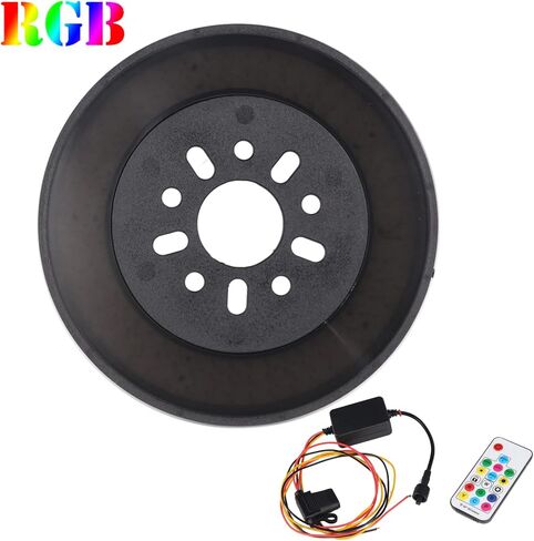 HOZAN RGB ضوء الإطارات الاحتياطية الملونة LED ضوء العجلة الأحمر ضوء الفرامل الثالث أضواء خلفية متعددة الألوان مع وحدة تحكم عن بعد لاسلكية RF متوافقة مع JK JL ضوء حلقة الديكور الرائع in Kuwait