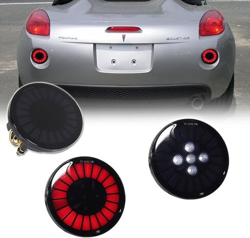 GTINTHEBOX Smoked Lens Rear Bumper Reflector Tail Brake Reverse Backup Light Compatible with 2006-2009 Pontiac Solstice & 2002-2009 GMC Envoy in Kuwait