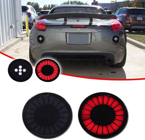 GTINTHEBOX Smoked Lens Rear Bumper Reflector Tail Brake Reverse Backup Light Compatible with 2006-2009 Pontiac Solstice & 2002-2009 GMC Envoy in Kuwait