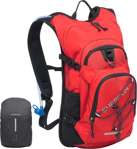 Everfun Hydration Backpack 18L with Water Bladder 2L/3L Hiking Water Backpack Women Men Hydration Pack Insulated Lightweight Day Hydropack with Storage for Hiking, Biking, Running, Festival in Kuwait