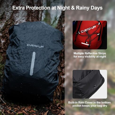 Everfun Hydration Backpack 18L with Water Bladder 2L/3L Hiking Water Backpack Women Men Hydration Pack Insulated Lightweight Day Hydropack with Storage for Hiking, Biking, Running, Festival in Kuwait