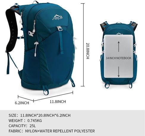 IX INOXTO Hiking Hydration Backpack with 2L/3L Water Bladder for Women and Men18L/25L Water Backpack for Hiking, Cycling, Climbing, Camping in Kuwait