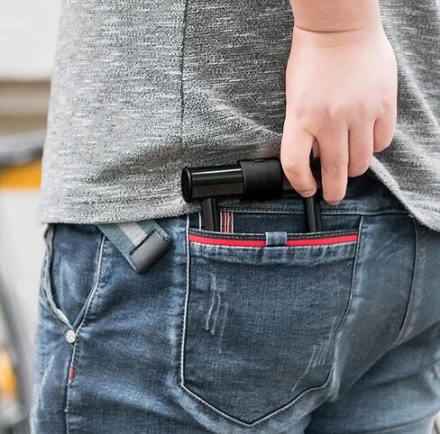 قفل صغير على شكل حرف U - تكبل على شكل حرف U من سبائك الصلب المقوى بسمك 14، مضاد للسرقة، ومضاد للمنشار، ومضاد للقطع. لقفل قرص الدراجة النارية، قفل على شكل حرف U وقفل سلسلة (لا يوجد كابل أمان وسلسلة أمان) in Kuwait