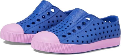 Native Shoes Kids Jefferson (Toddler/Little Kid) - EVA Upper and Lining - Perforations for Temperature Control Adventure Blue/Chillberry Pink 5 Toddler M in Saudi Arabia