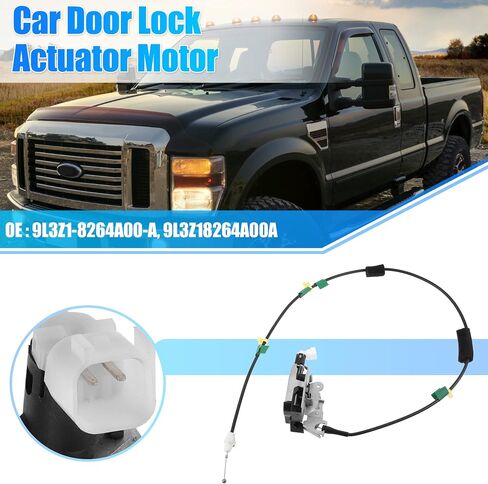 X AUTOHAUX الخلفي الأيمن مزلاج الباب قفل المحرك الجمعية لفورد F-150 3.5L 3.7L 4.6L 5.0L 5.4L 6.2L 2009-2014 9L3Z1-8264A00-A 9L3Z18264A00A in Saudi Arabia