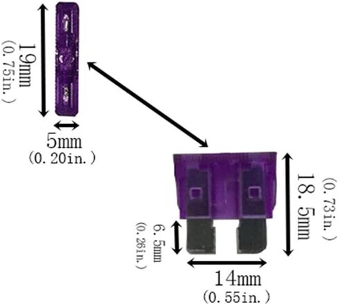 KOLACEN Automotive Car Truck in-line 18 Gauge Fuse Holder for Regular Standard Blade Type Fuse 5 Pieces + 10 Pieces Standard Blade Fuse 5Apm 10Amp in Saudi Arabia