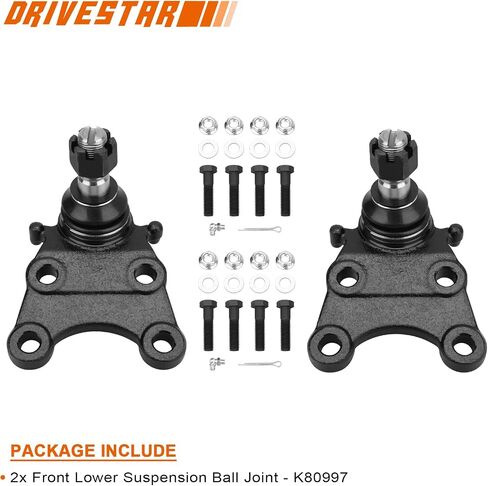 DRIVESTAR 4PC Set Front Upper and Lower Ball Joints for 2004-2012 Chevy GMC Colorado Canyon w/Torsion Bar Suspension K80984 K80997 in Saudi Arabia