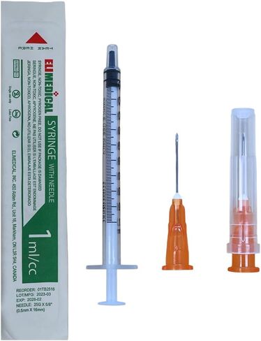 1cc 25G x 5/8 "حقنة بيطرية طبية لور زلة السل، 100 قطعة/صندوق 01TB2516 in Kuwait