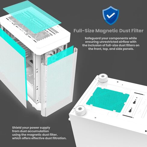 حافظة كمبيوتر الألعاب Zalman i4 Airflow - تصميم شبكي كامل - مراوح 6 × 120 مم مثبتة مسبقًا - حقيبة كمبيوتر متوسطة البرج - حامل وحدة معالجة الرسومات عموديًا ودعم الرادياتير 360 مم، أسود in Kuwait