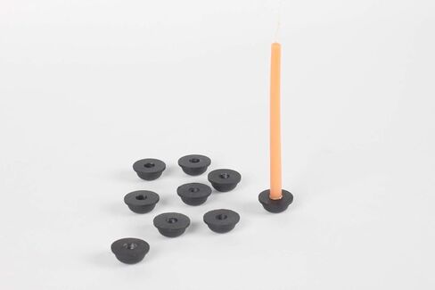 RTZEN محددة وتناسب فقط RT-Zen Menorah | 9 × حشوات Menorah لشموع Hanukkiah القياسية بقطر 5/16 (0.31 بوصة، 8 مم) - خاصة بـ RT-Zen Menorahs in Saudi Arabia