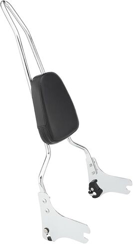 Detachable Sissy Bar Passenger Backrest Pad for Harley Touring Road King Street Glide Electra Glide Road Glide 1997-2008, Black in Saudi Arabia