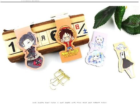 علامة مرجعية مغناطيسية لقطعة واحدة، مشبك كتب كرتون أنيمي هدية إبداعية ثقافية إبداعية (18 قطعة) in Kuwait