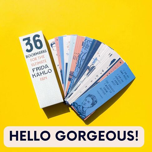 36-Pack of Frida Kahlo Paper Bookmarks. Perfect for Art Lovers, Feminists, and Culture Enthusiasts. These Colorful and Inspiring Bookmarks Feature Quotes by The Iconic Mexican Artist. in Saudi Arabia