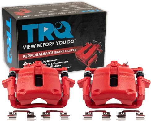 TRQ Front Brake Caliper Set Compatible with 2007-2015 Mini Cooper in Saudi Arabia