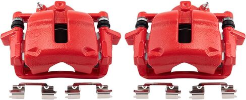 TRQ Front Brake Caliper Set Compatible with 2007-2015 Mini Cooper in Saudi Arabia