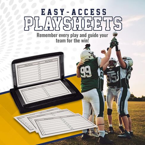 GSM Brands Quarterback (QB) Play Wristband - Youth Size - Pro Football Armband Playbook - 10 Pack (Black) in Saudi Arabia