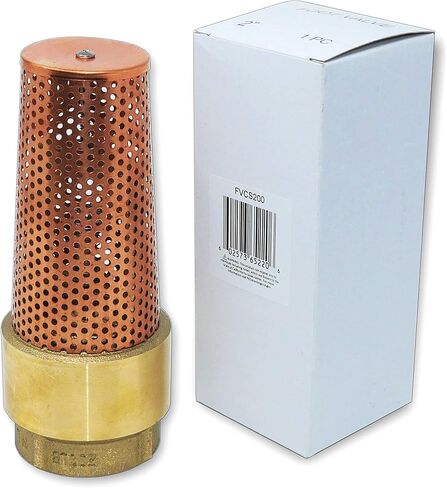 FOOT VALVE - 2" One-Way With ZEBRA MUSSEL Strainer Made of Solid Copper - For Your Irrigation Pump in Saudi Arabia