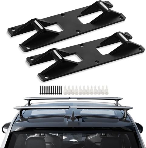 Klutchtech Cargo Crossbars Mount Plates for R1T/R1S 2022 2023 2024, Roof Rack Crossbars Wall Mount Custom Compatible with R1T/R1S Accessories 2022-2024（Black） in Saudi Arabia