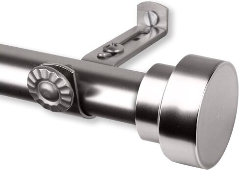 قطعة علوية من Rod Desyne 4837-995 بقطر 3/4 بوصة. 120-170 بوصة - مجموعة قضبان ستارة واحدة من النيكل الساتان in Saudi Arabia