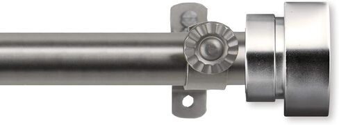 قطعة علوية من Rod Desyne 4837-995 بقطر 3/4 بوصة. 120-170 بوصة - مجموعة قضبان ستارة واحدة من النيكل الساتان in Saudi Arabia