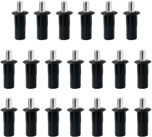 20 Pieces Blinds Repair Pins Plastic Shutter Repair Pins Spring Loaded Repair Pins Spring Loaded Plantation Shutter Replacement Repair Pins, Black in Saudi Arabia