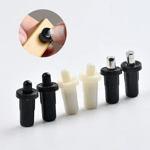 20 Pieces Blinds Repair Pins Plastic Shutter Repair Pins Spring Loaded Repair Pins Spring Loaded Plantation Shutter Replacement Repair Pins, Black in Saudi Arabia