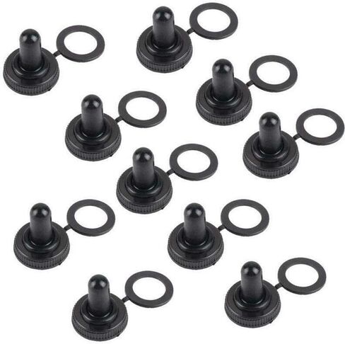 10Pcs Set 12mm Toggle Switch Waterproof Rubber Resistance Boot Cover Cap Hi-Q in Saudi Arabia