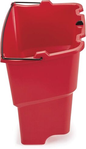 دلو مياه متسخ من منتجات ربرميد التجارية لجهاز WaveBrake 2.0 35 Qt. نظام دلو الممسحة، سعة 18 لترًا، أحمر، 14 بوصة × 9.8 بوصة × 15.2 بوصة in Kuwait