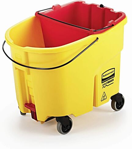 دلو مياه متسخ من منتجات ربرميد التجارية لجهاز WaveBrake 2.0 35 Qt. نظام دلو الممسحة، سعة 18 لترًا، أحمر، 14 بوصة × 9.8 بوصة × 15.2 بوصة in Kuwait