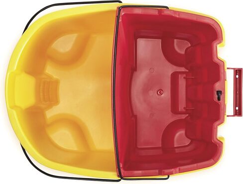 دلو مياه متسخ من منتجات ربرميد التجارية لجهاز WaveBrake 2.0 35 Qt. نظام دلو الممسحة، سعة 18 لترًا، أحمر، 14 بوصة × 9.8 بوصة × 15.2 بوصة in Kuwait