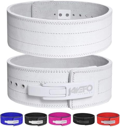 JAYEFO SPORTS LEATHER WEIGHT LIFTING LEVER BELT FOR POWERLIFTING IPF BUCKLE MEN & WOMEN STRONGMAN 10MM WORKOUT DEADLIFTS in Saudi Arabia