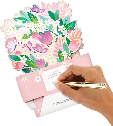 Hallmark Paper Wonder Mothers Day Pop Up Card with Sound and Motion (Butterfly Garden) in Saudi Arabia