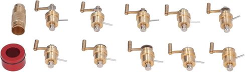 Gugxiom Watch Mainspring Winder Set, Brass DIY Watchmaker Tools, Bamboo Box Body Wristwatch Repairing Kit for Watchmaker, Watch Mainspring Winder Repair Tools for Watch Mainspring Repair in Saudi Arabia