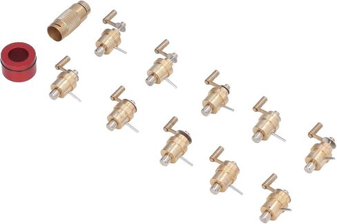 Gugxiom Watch Mainspring Winder Set, Brass DIY Watchmaker Tools, Bamboo Box Body Wristwatch Repairing Kit for Watchmaker, Watch Mainspring Winder Repair Tools for Watch Mainspring Repair in Saudi Arabia