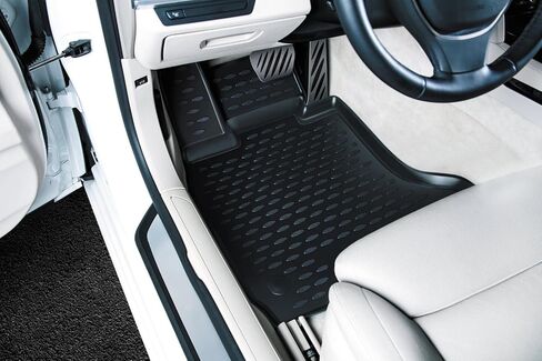 Fits 2016-2022 Honda Pilot Floor Mats Front & 2nd and 3rd Row Seat Liner Set 3D Custom Fit All-Weather Full Set Liners, Black (All Models) in Saudi Arabia