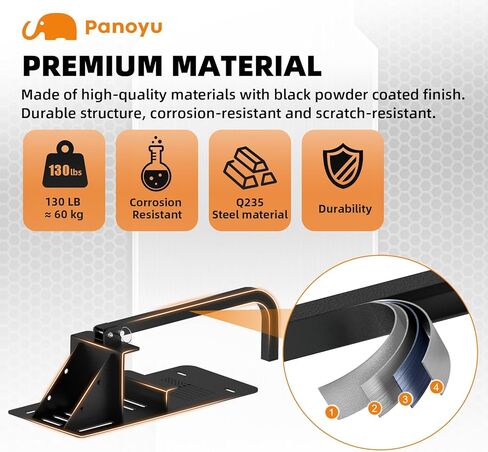 Panoyu Wrangler باب شماعات الباب والشماعات العلوية رف تخزين صلب لـ 1987-2024 Wrangler YJ TJ JK JL و2021 Gladiator JT، نمط العلم الأمريكي، عبوتان in Kuwait