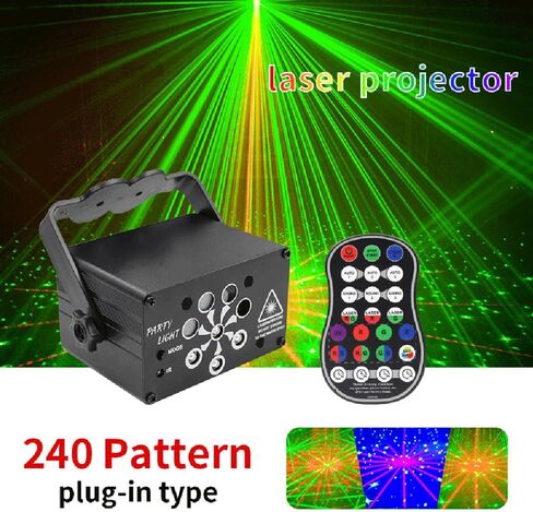 DJ Disco Stage Party Lights - UV Laser Light Effect RGB Led Sound Activated Strobe Lighting with Remote Control for Indoor Christmas Halloween Karaoke Pub KTV Bar Dance Birthday Wedding in Saudi Arabia